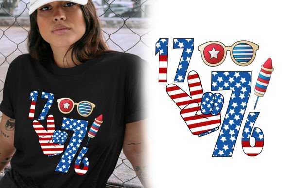 1776 American Flag T Shirt Design for Creators and Small Business Owners