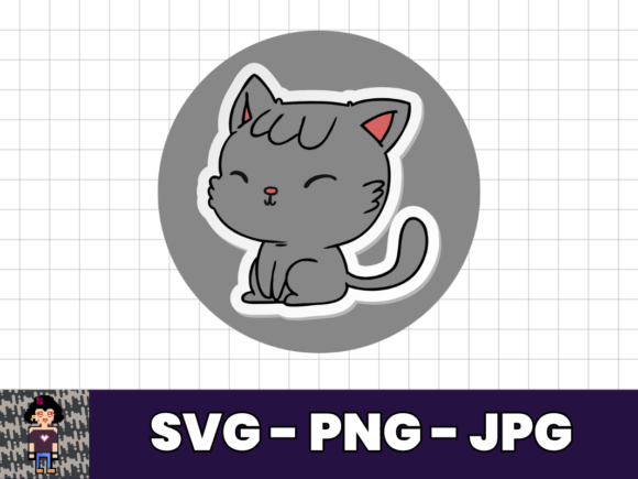 Cute Cat SVG Sticker Designs: Bringing Whimsy to Your Digital Projects