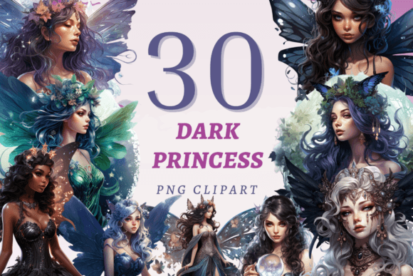 Dark Princess PNG Bundle: A Designer’s Shortcut to Elegant, Edgy Visuals