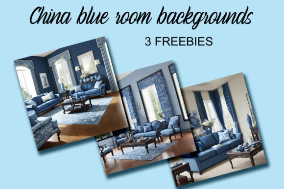 Free China Blue Room Backgrounds for Crafts