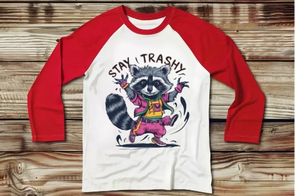 Funny Raccoon Sublimation PNG Design