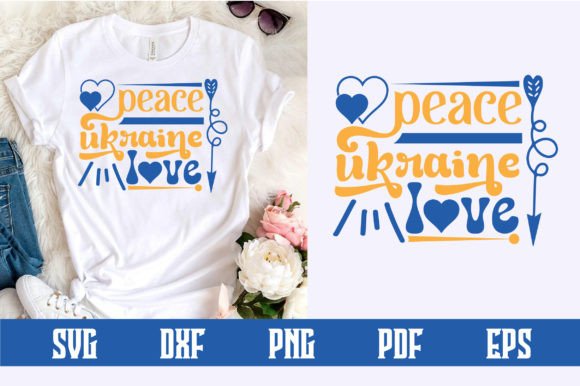 Peace Ukraine Love Svg Design