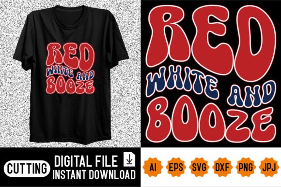 Red White and Booze Shirt Design: A Practical Cut File for Patriotic Projects