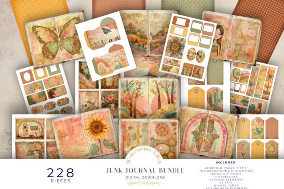 The Creative Entrepreneur's Guide to the Boho Junk Journal Bundle