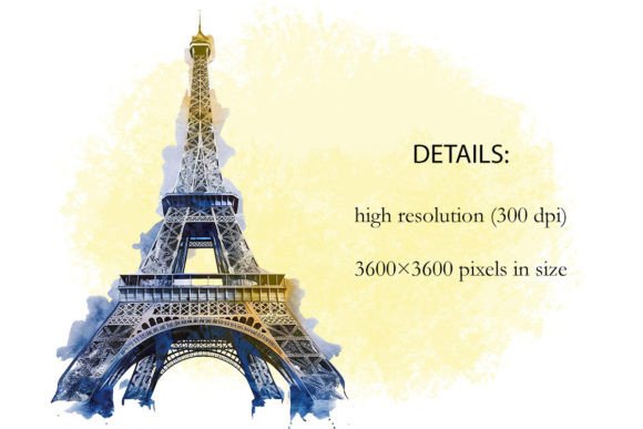 Watercolor Landmarks Travel PNG Clipart